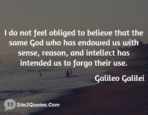 Famous Quotes - Galileo Galilei
