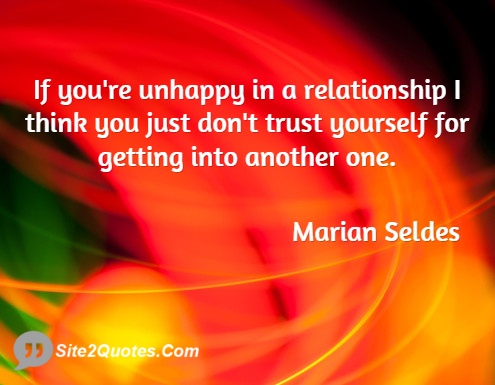 Relationship Quotes - Marian Seldes