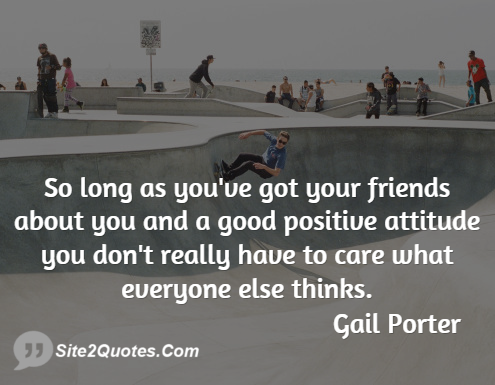 Positive Quotes - Gail Porter
