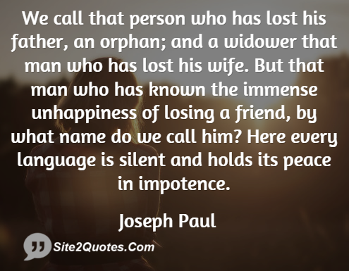 Friendship Quotes - Joseph Paul