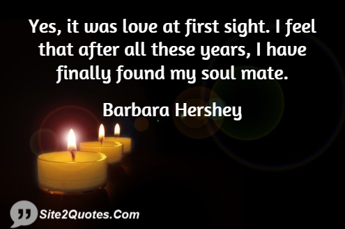 Anniversary Quotes - Barbara Hershey