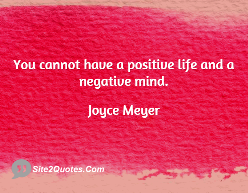 Positive Quotes - Joyce Meyer