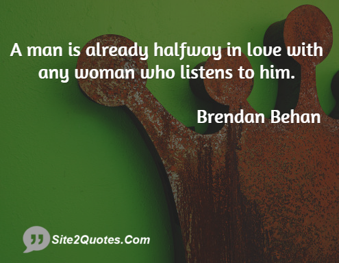Love Quotes - Brendan Behan