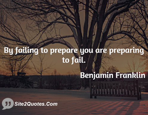 Motivational Quotes - Benjamin Franklin