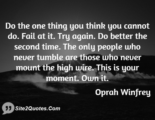 Motivational Quotes - Oprah Gail Winfrey