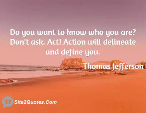 Motivational Quotes - Thomas Jefferson