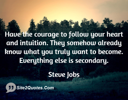 Inspirational Quotes - Steve Jobs