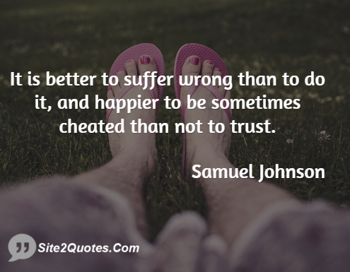 Trust Quotes - Samuel Johnson