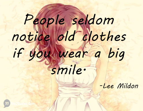 Smile Quotes - Lee Mildon