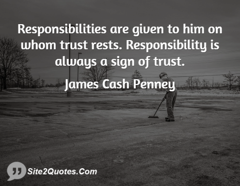 Trust Quotes - James Cash Penney
