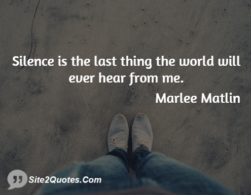 Inspirational Quotes - Marlee Matlin
