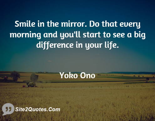 Smile Quotes - Yoko Ono
