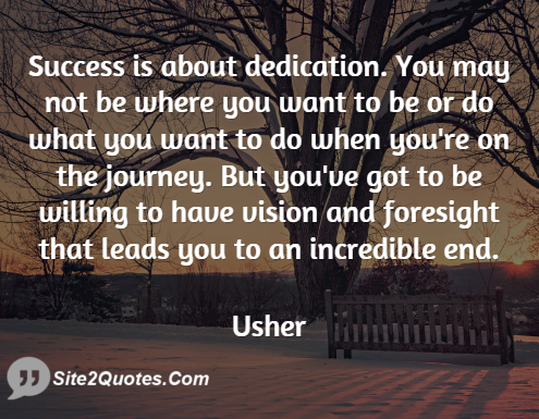 Success Quotes - Usher