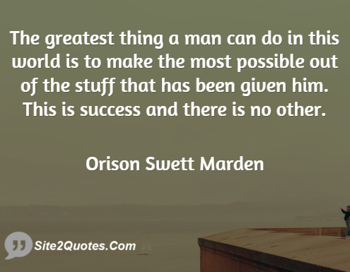 Success Quotes - Orison Swett Marden