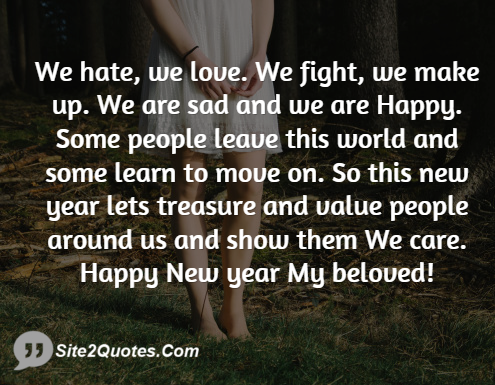 We Hate We Love We Fight - ew Year Wishes - Site2Quote