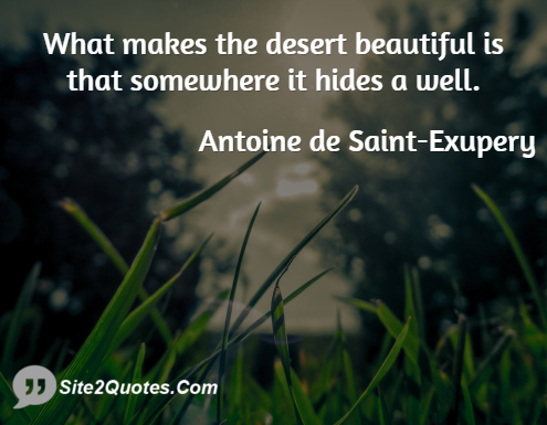 Inspirational Quotes - Antoine de Saint-Exupery