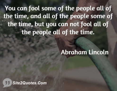 Trust Quotes - Abraham Lincoln
