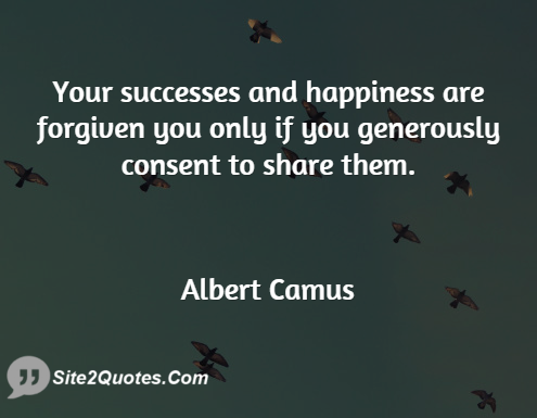 Happiness Quotes - Albert Camus